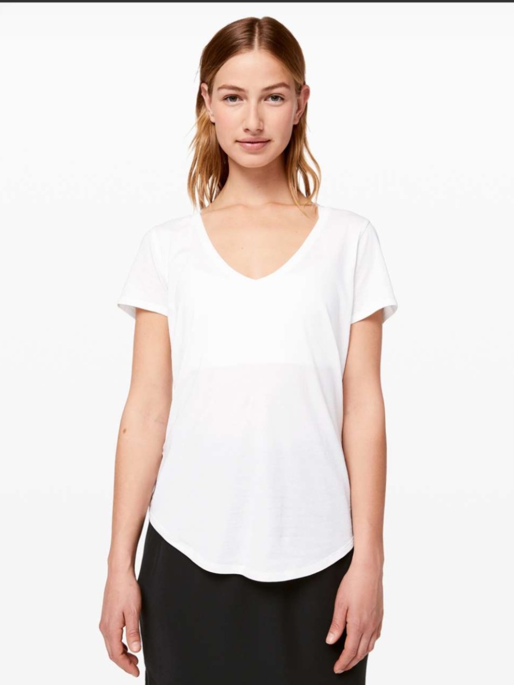 Lululemon | V Neck | Love | Tee | White